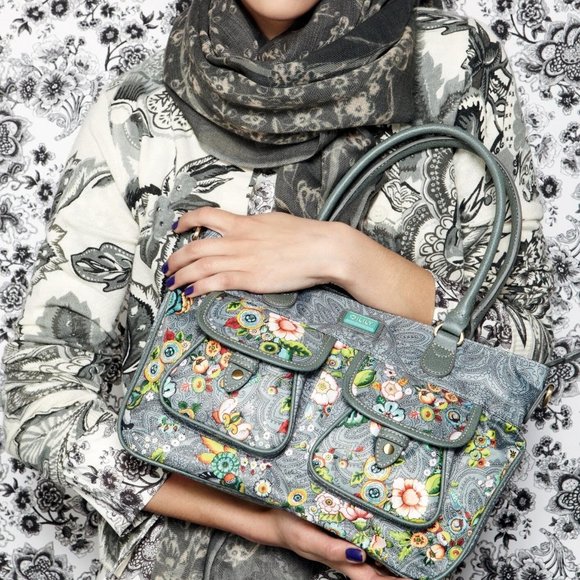 Oilily Handbags - LIMITED OILILY 50 Years Grey Carry All Shoulder / Handbag NEW